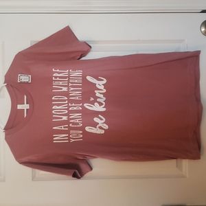 Beautiful Handmade Tshirt In a world where you can be anything be kind